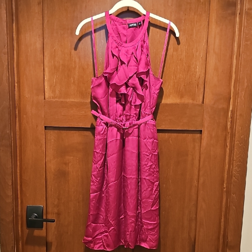 Apt. 9 Pink Ruched Halter Mini Dress